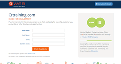 Desktop Screenshot of crtraining.com